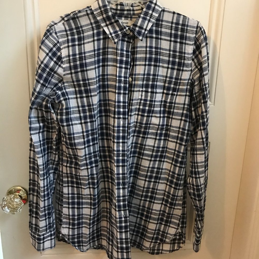 Madewell Plaid Shirt - xs Slim Fit